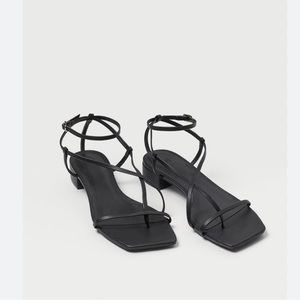 Black strappy sandals